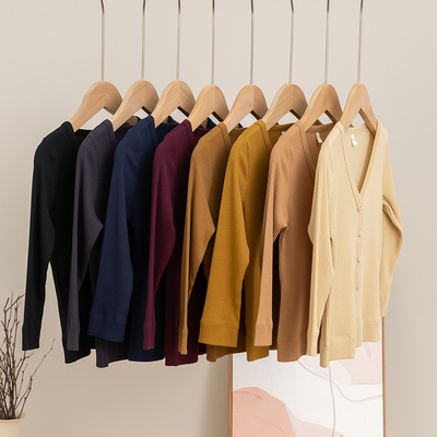 拉波米宝宝针织开衫毛衣薄款外套春秋2025新款儿童修身打底小上衣