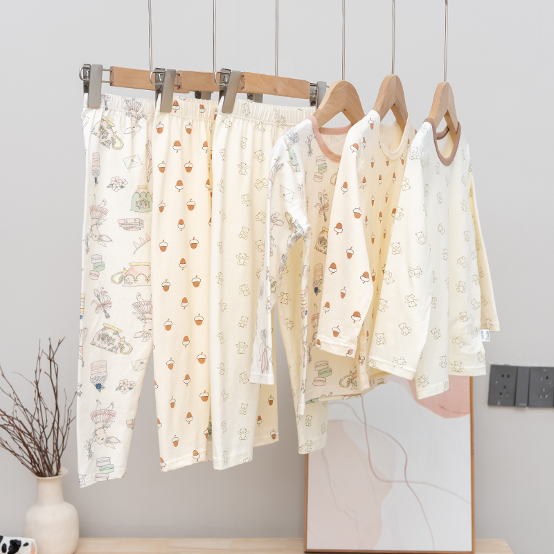 全棉打底家居服睡衣春秋冬