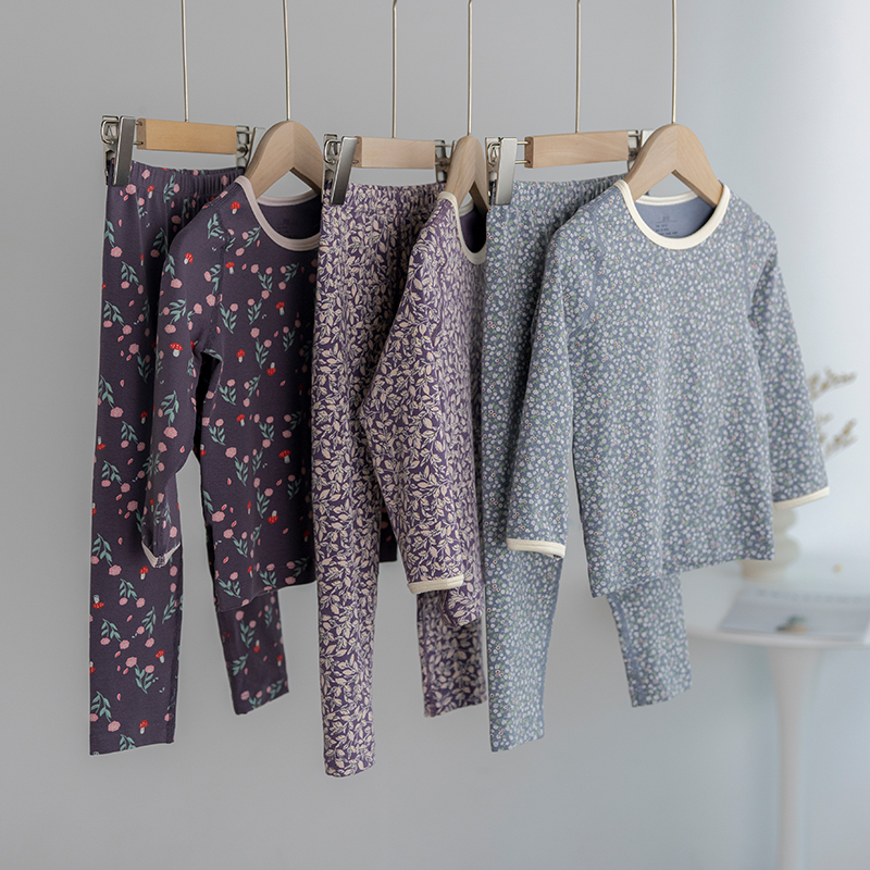 纯棉碎花贴身家居服套装