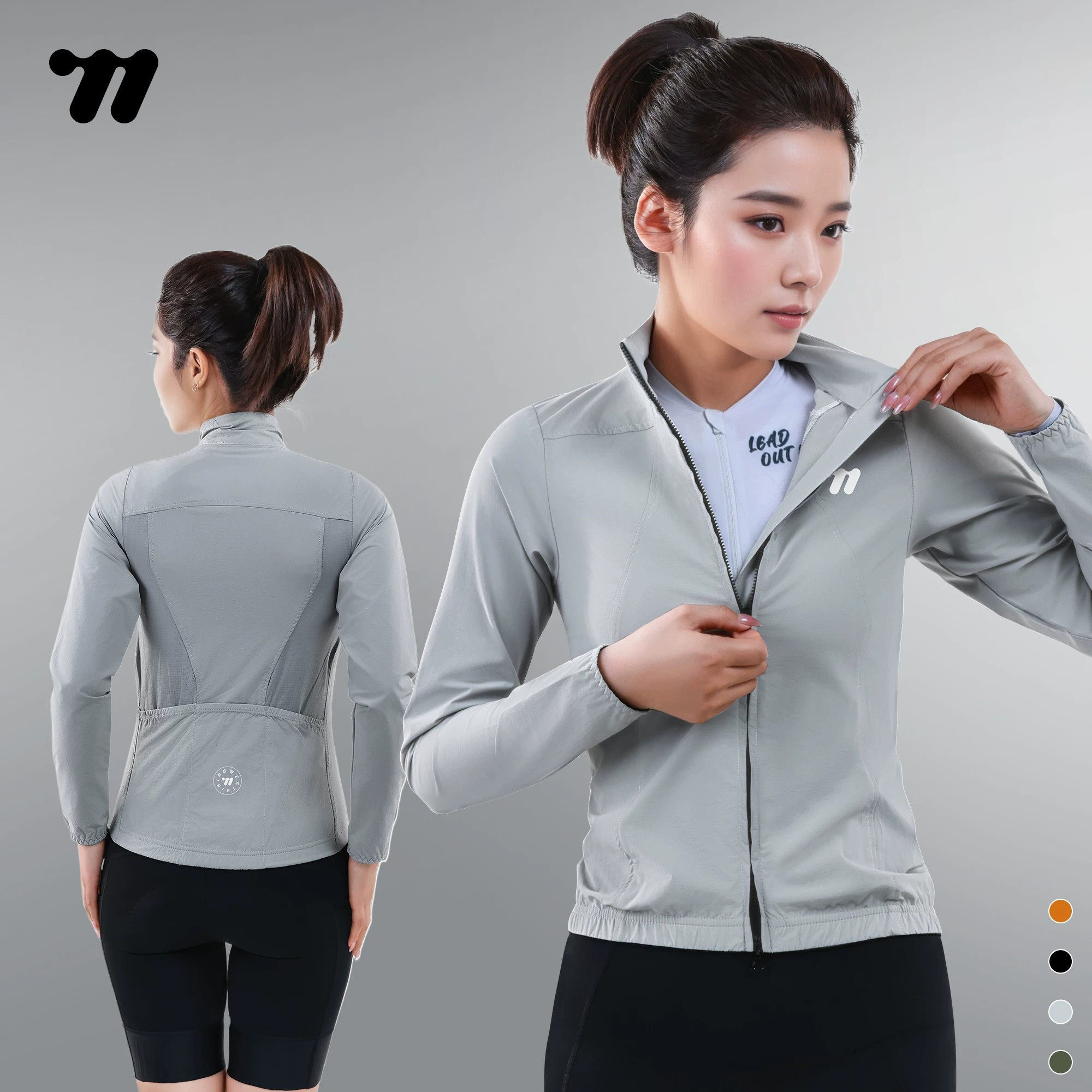 西骑者骑行风衣防晒长袖公路自行车防风骑行服速干衣外套女士上衣