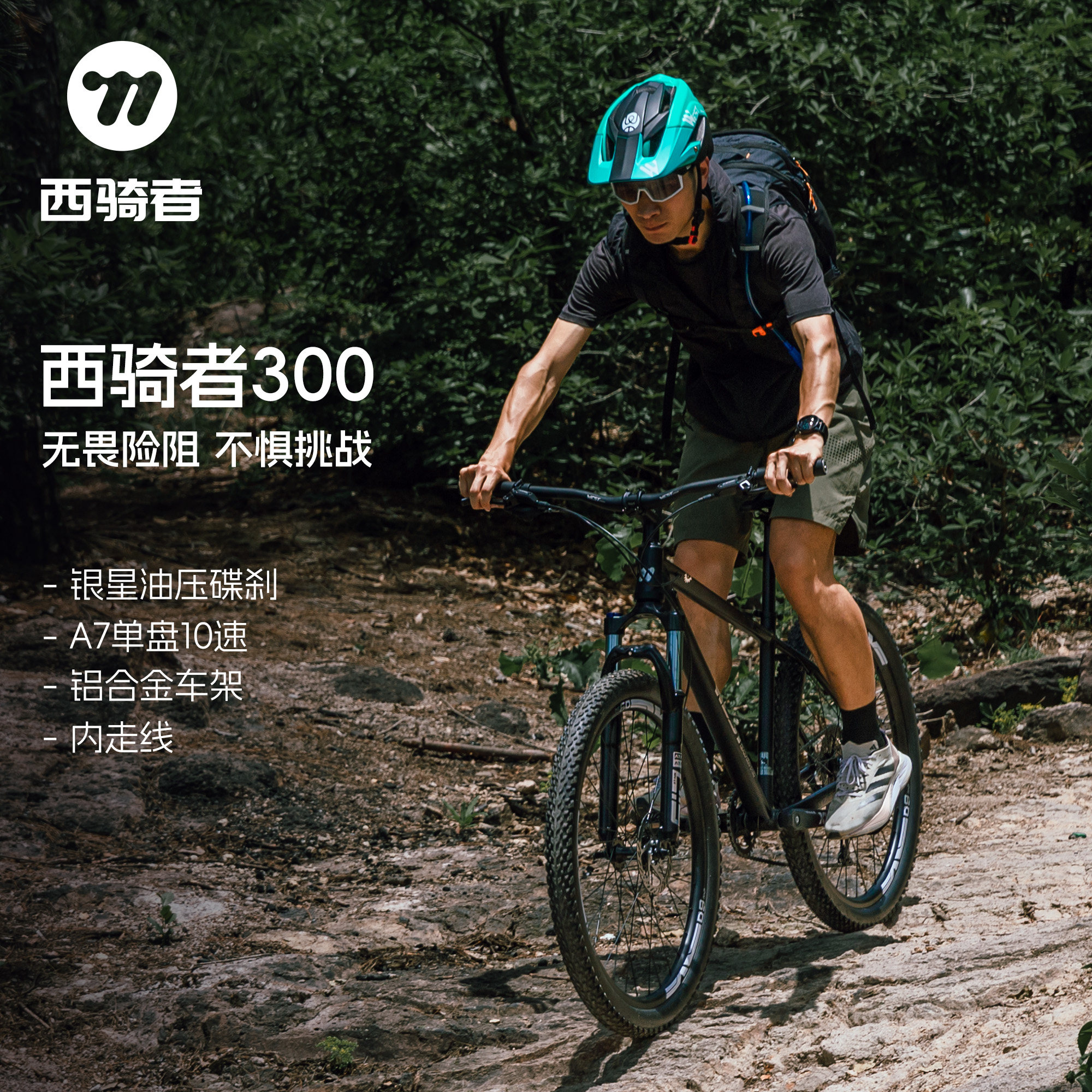 西骑者山地车休闲运动健身学生车