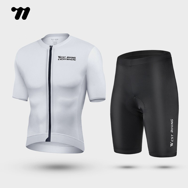 西骑者短袖骑行服套装夏季短裤