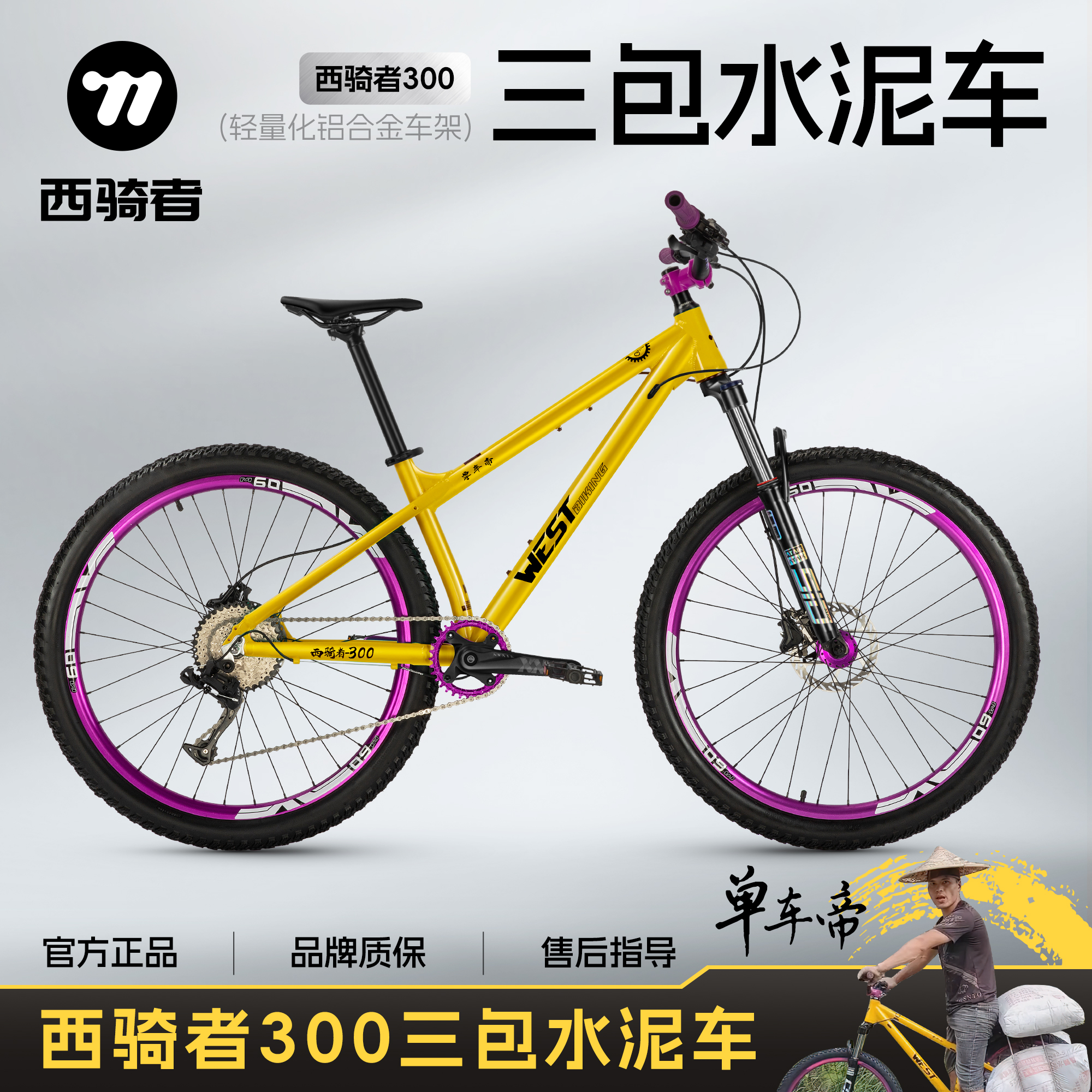 西骑者300三包水泥车单车帝联名