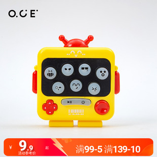 OCE儿童机器人卡通打地鼠电动按按乐闯关游戏早教益智迷你玩具