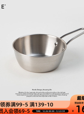 OCE304不锈钢雪拉碗小号中号大号露营碗泡面碗米酒碗料理碗带手柄