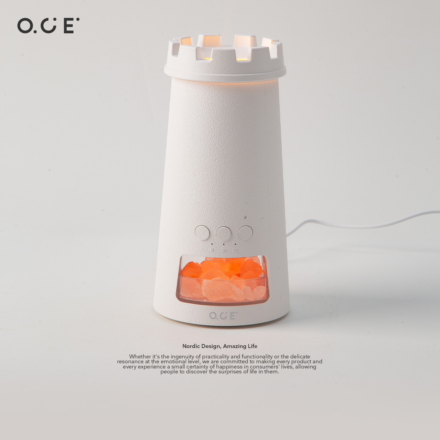 OCE灯塔雾化香薰机自动喷香精油专用氛围灯摆件家用室内扩香器图片