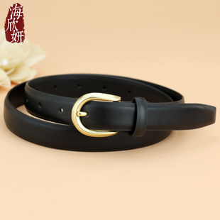 皮带女款真皮牛皮黑色简约休闲百搭腰带高级感装饰配裙子牛仔裤带