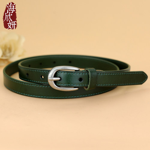 宝藏单品~头层牛皮女士腰带时尚