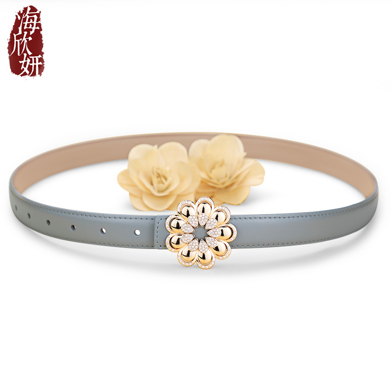 大爱自留！灰蓝色腰带气质百搭