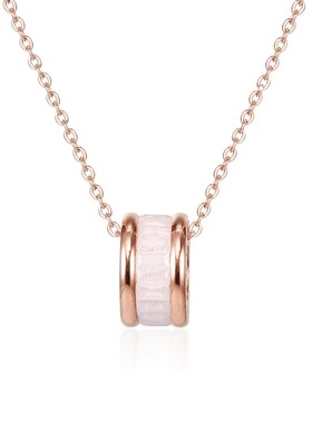 冰晶石单排小蛮腰项链女轻奢小众高级感设计颈链夏钛钢不掉色锁骨