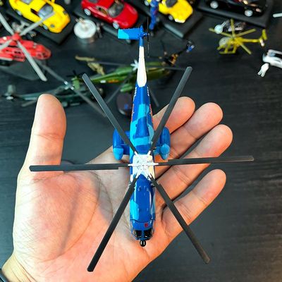 1：144合金飞机模型直八海军迷彩