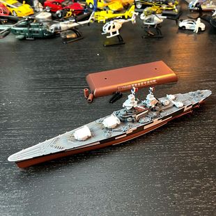 战舰世界黎塞留号战列舰军舰二战合金摆件静态成品舰船模型铁流