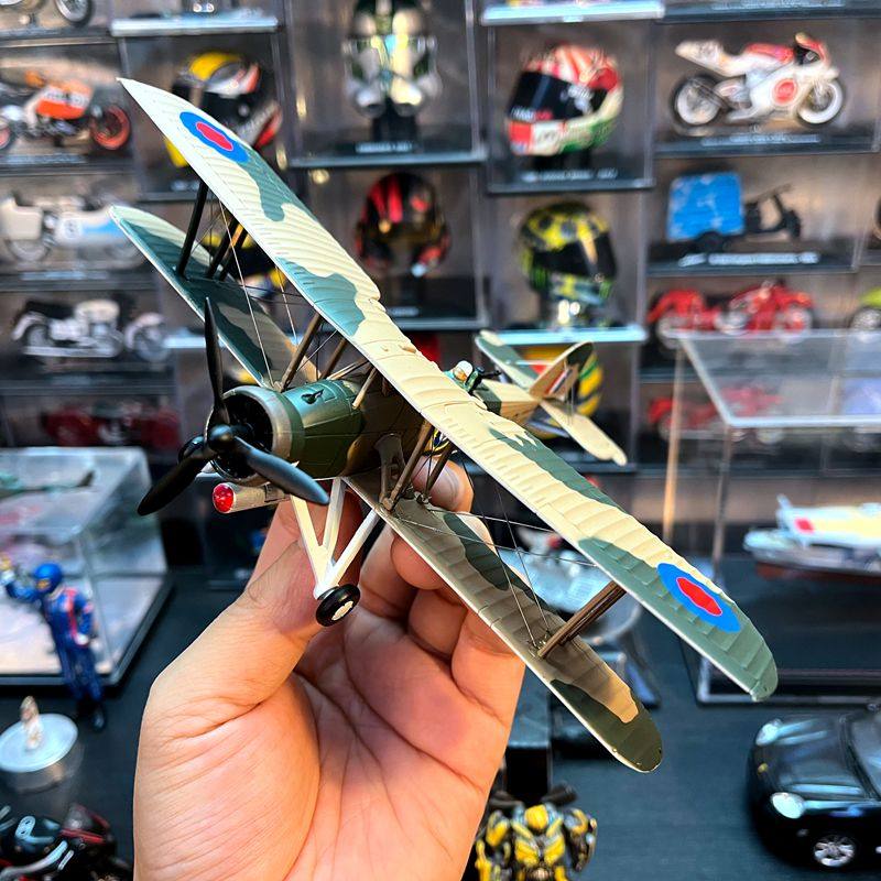 1:72比例合金飞机模型二战名机剑鱼英国螺旋桨鱼雷攻击机