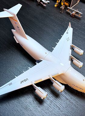 1：200比例合金飞机美国波音C-17大型战略战术运输机成品模型摆件