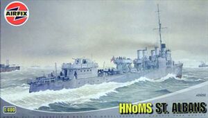 AIRFIX拼装模型03252 1：400 英圣阿尔巴号驱逐舰HNoMS St Albans