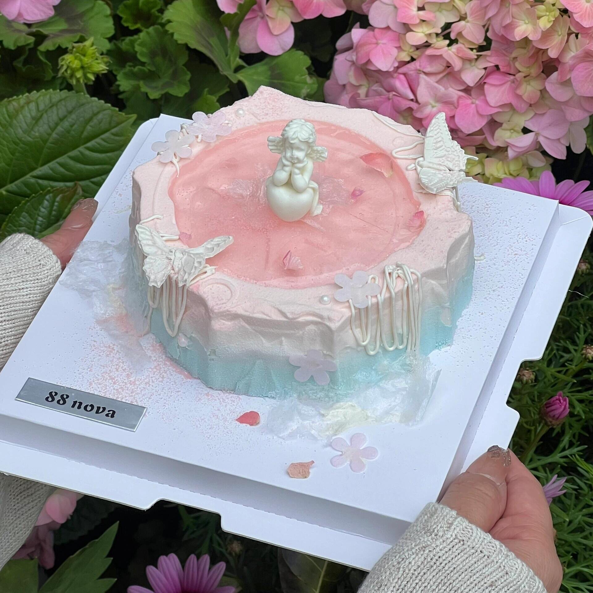 网红韩系银色丘比特小天使蜡烛蛋糕装饰唯美love爱心蜡烛甜品装扮