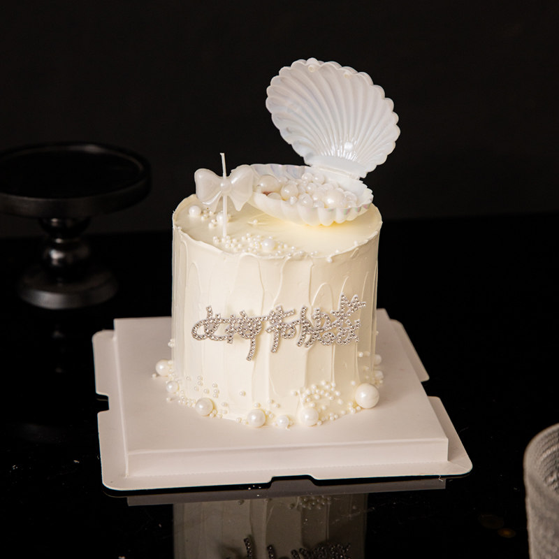 3.8女神节唯美贝壳蛋糕装饰蝴蝶结蜡烛插件三八女王节妇女节摆件,节庆用品/礼品,节日装扮用品,淘宝优惠券,粉丝福利购,淘宝优惠卷