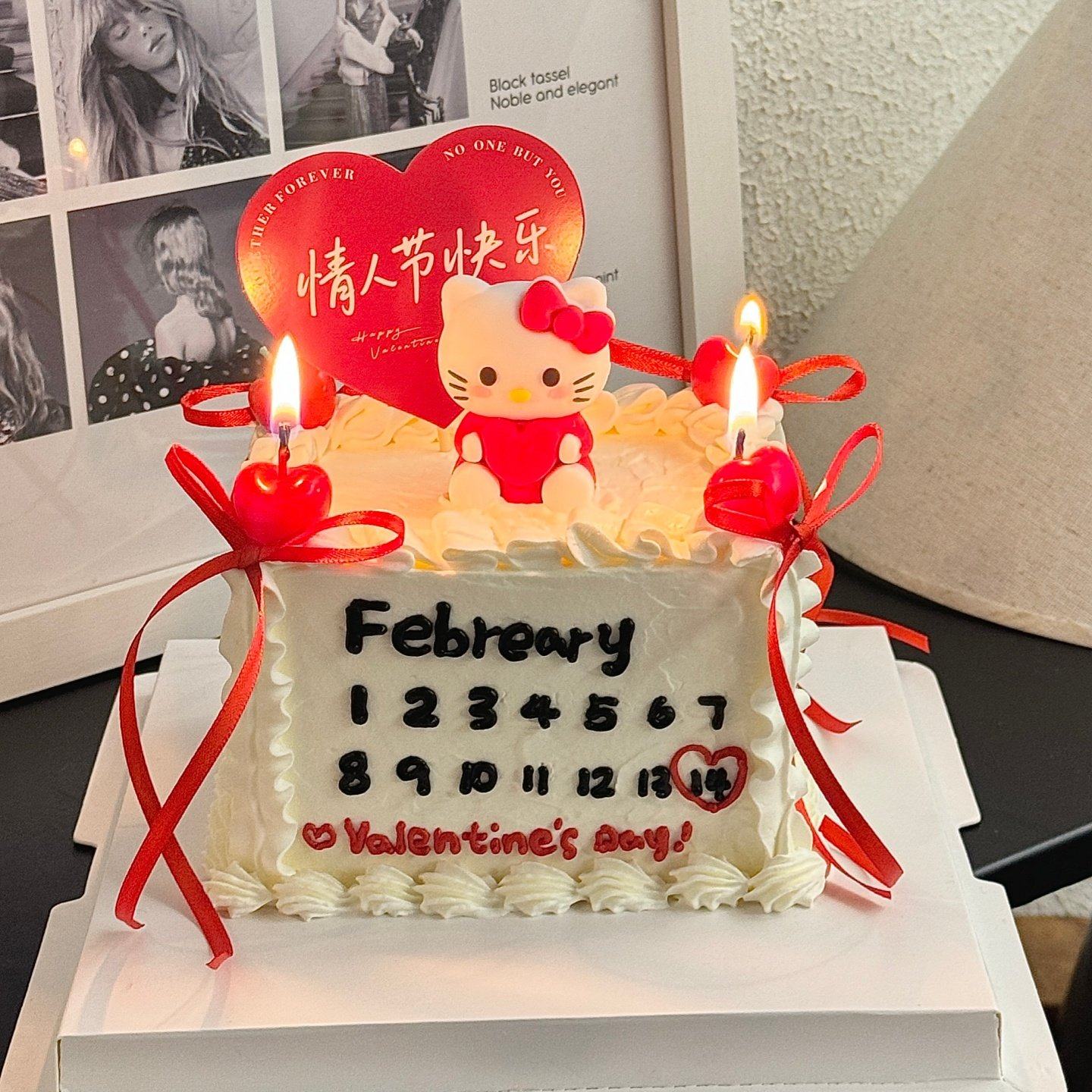 2.14网红情人节快乐爱心卡片蛋糕装饰插牌爱心KT猫情侣表白装扮,节庆用品/礼品,节日装扮用品,淘宝优惠券,粉丝福利购,淘宝优惠卷