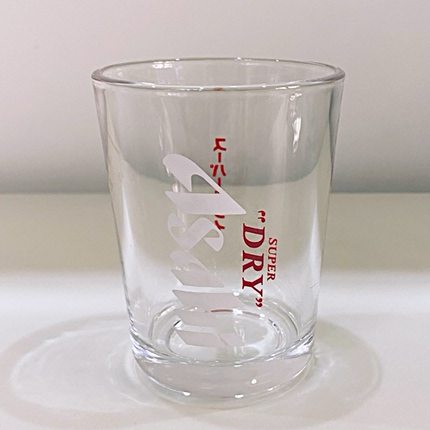 Original Asahi Beer Shot Glass Small Glass Cup Japanese Style Craft Beer Merchandise 135ml