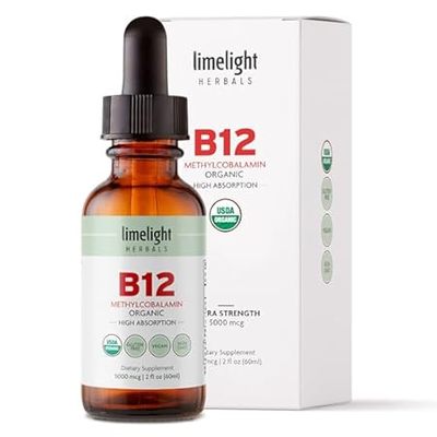 Limelight Herbals Organic Vitamin B12 Sublingual Drops， E