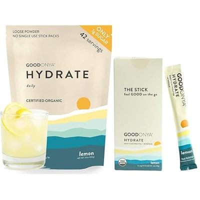 GOODONYA Organic Electrolyte Powder 42 Serving Bag + 12 T
