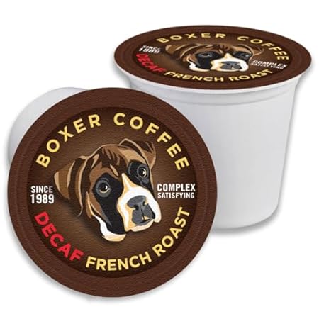 Boxer Coffee 52 Count Decaf French Roast Swiss Water Proc