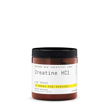 BEYOND RAW Chemistry Labs Creatine HCl Powder | Improves