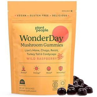 Plant People WonderDay Mushroom Gummies - Lion’s Mane， Co