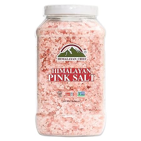 Himalayan Chef Pink Himalayan Salt Coarse Grain， Plastic