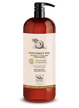 Soapbox Coconut Oil Conditioner， Sulfate Free， Paraben Fr