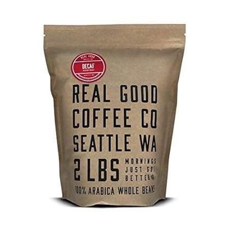 Real Good Coffee Company - Whole Bean Coffee - Decaf Medi