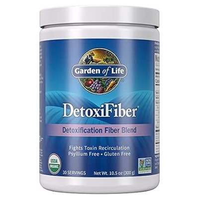 Garden of Life Organic Unflavored Fiber Powder Detox Blen