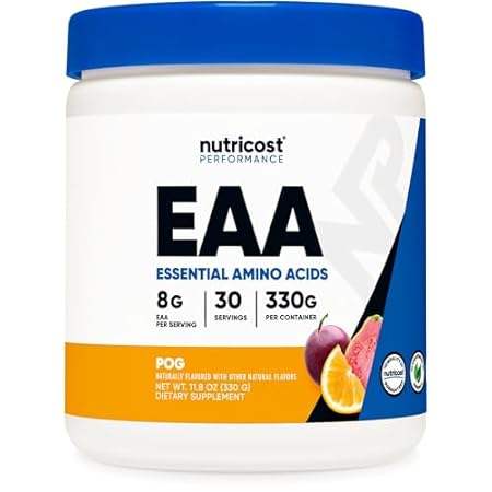Nutricost EAA Powder 30 Servings - Passion Fruit, Orange,
