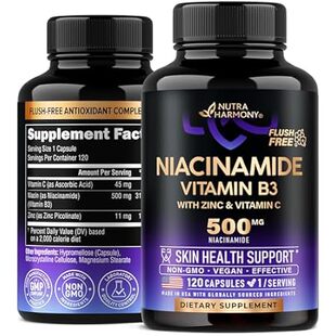 Niacinamide 500 mg - Vitamin B3 Flush-free Form Niacinami