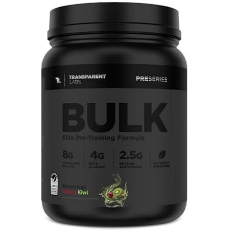 Transparent Labs Bulk Black Pre Workout - Clinically Dose