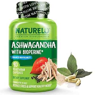 NATURELO Ashwagandha Organic Root Powder - Natural Herbs