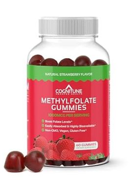 CogniTune Methylfolate Gummies - Easy to Take High Potenc