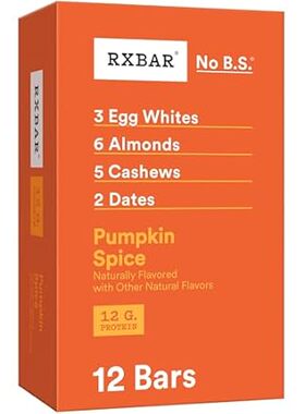 RXBAR Protein Bars， 12g Protein， Gluten Free Snacks， Pump
