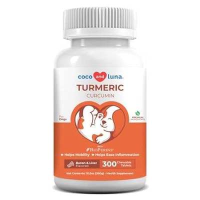 Turmeric for Dogs - Anti Inflammatory for Dogs - 300 Chew