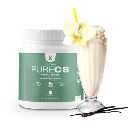 TeamKeto C8 MCT Oil powder –Vanilla Ketogenic MCT Coffee