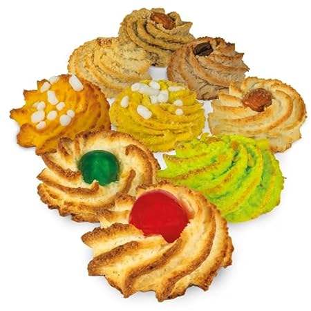 Biscotti italian cookies. Elegant Gift basket box with 60