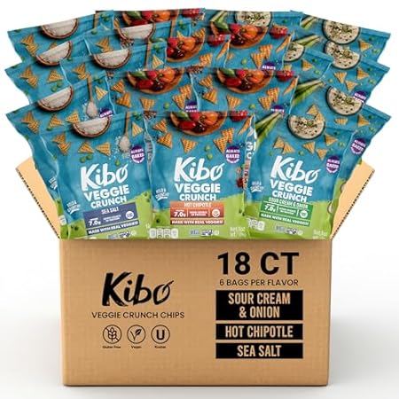 Kibo Veggie Chips Super Snack Set - 7g Plant-Based Protei