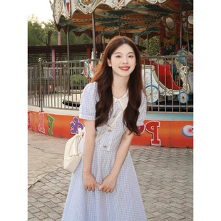 夏装搭配一整套初恋清纯奶甜连衣裙子奶系穿搭夏天套装甜美学院风
