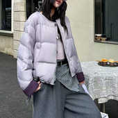 型好白鸭绒羽绒服女冬季 2025新款 巨好看 版 小个子加厚面包服短款