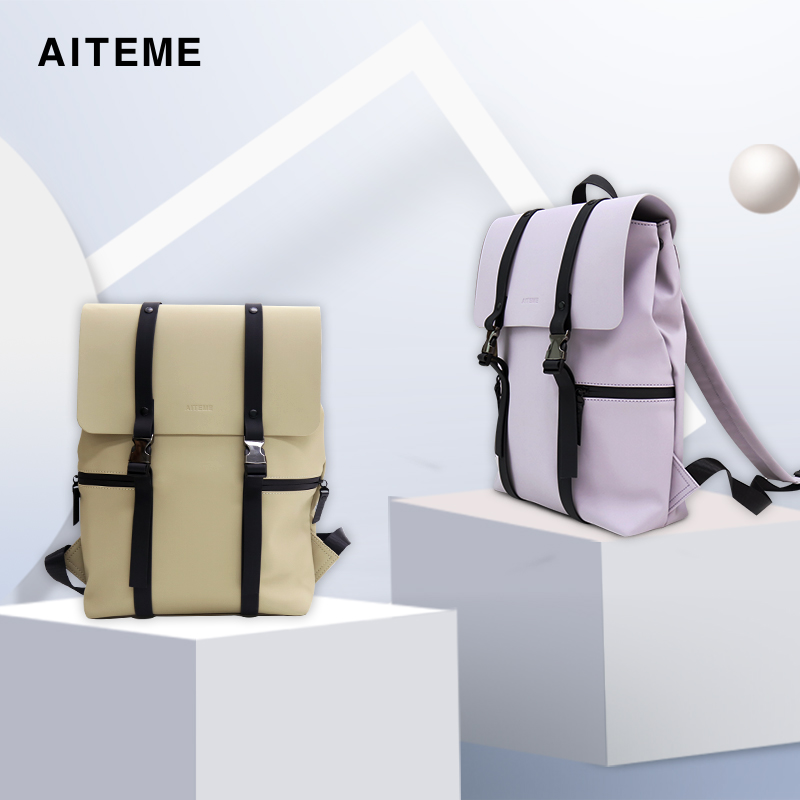 aiteme双肩包新款大容量休闲商务时尚背包男女通用