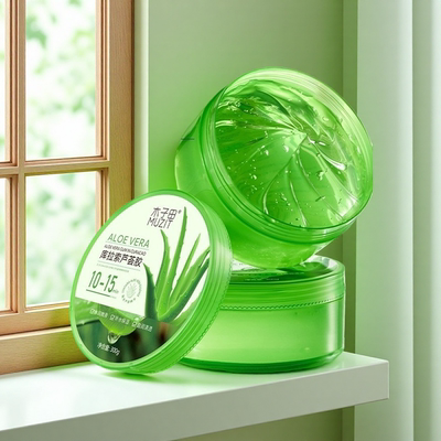 木子田库拉索芦荟胶300g大瓶装秋冬润护凝胶滋润面霜睡眠面膜