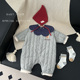 全开扣夹棉外出服 外套爬服韩版 婴幼儿连体衣冬装 洋气棉服宝宝冬季