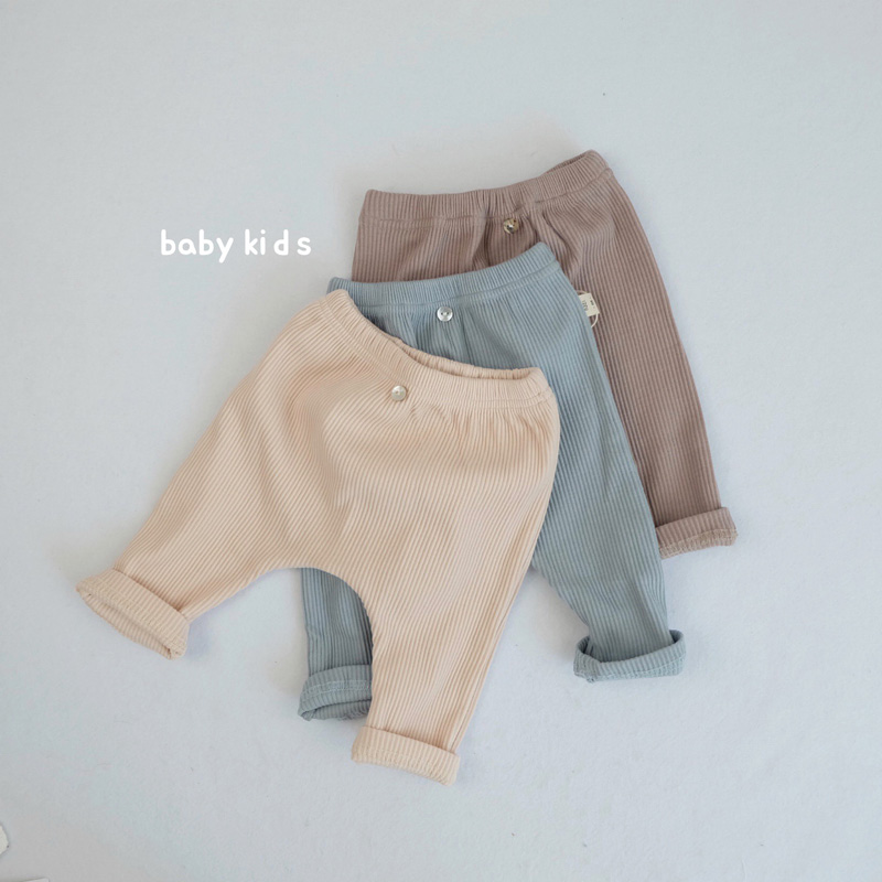 韩国同款ins婴幼儿大PP裤子男女宝宝百搭春秋螺纹弹力打底休闲裤