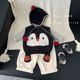 男女宝宝春秋超萌企鹅造型毛线马甲婴幼儿童秋季 可爱针织坎肩衣服