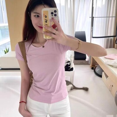 瑜伽短袖短款跑步健身T恤